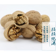 新疆薄皮核桃500g和田幸福大核桃 自然非紙皮 休閑零食堅(jiān)果18新貨