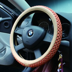 【純手工編織】四季通用冰絲方向盤(pán)套汽車(chē)把套方向盤(pán)吸汗